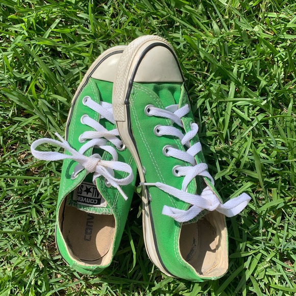 Converse Shoes - 🛑❌SOLD❌🛑Green Low Top Converse UNISEX